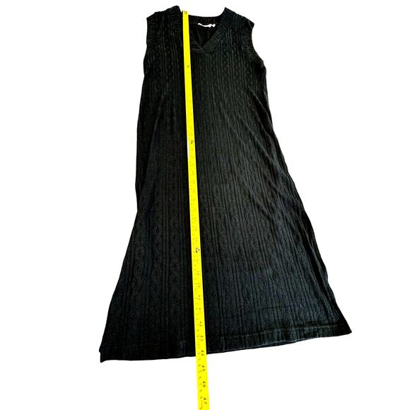 La Vie en Rose Black sweater dress, Size S, Grunge, Goth, BodyCon Fit,Sleeveless - Picture 4 of 5